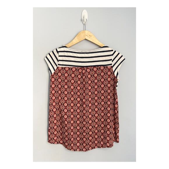 ANTHROPOLOGIE PAPER LOCKET sz XS striped top w pocket EUC - Picture 4 of 5